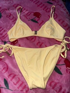 Melissa odabash Yellow Two-Piece Bikini Set